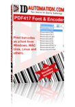 PDF417 Font & Encoder