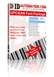 UPC, EAN, JAN & ISBN Fonts