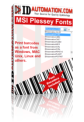 MSI/Plessey Fonts